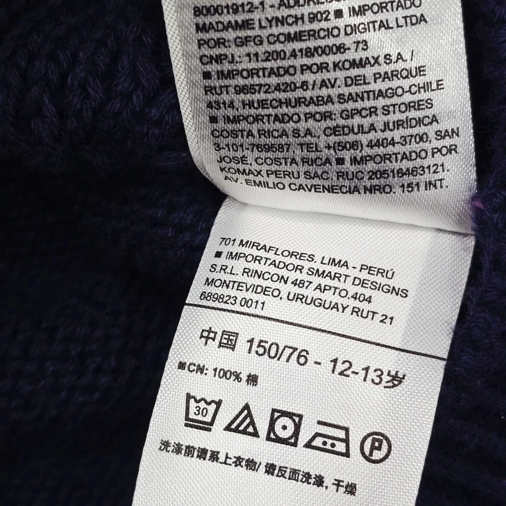 GAP Kids Boys XL (12) Cable-Knit Shawl Collar Cardigan Sweater Tapestry Navy...‎